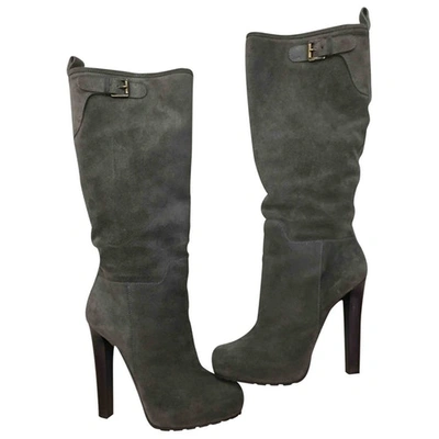 Pre-owned Dsquared2 Boots In Khaki