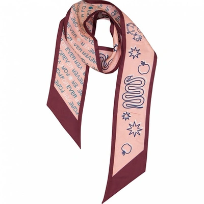 Pre-owned Bulgari Silk Scarf In Pink