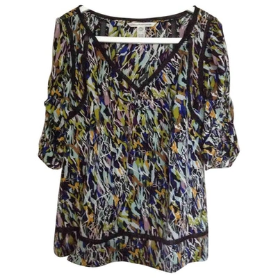 Pre-owned Diane Von Furstenberg Silk Blouse In Multicolour