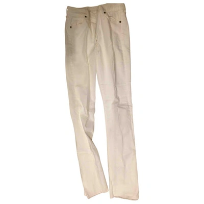 Pre-owned Citizens Of Humanity Straight Jeans In White