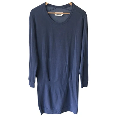 Pre-owned Mm6 Maison Margiela Mini Dress In Blue