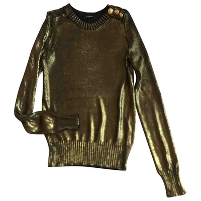 Pre-owned Balmain Knitwear In Gold