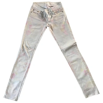 Pre-owned Maje Slim Jeans In Multicolour