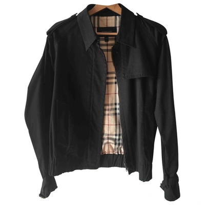 Pre-owned Burberry Biker Jacket In Black