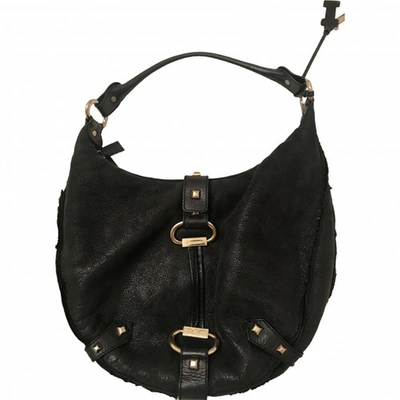 Pre-owned Iceberg Pony-style Calfskin Handbag In Black
