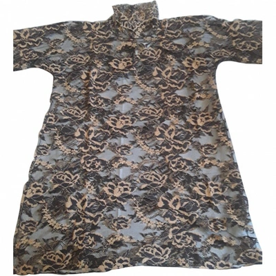 Pre-owned Dolce & Gabbana Grey Viscose Top