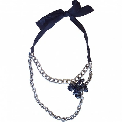 Pre-owned Lanvin Long Necklace In Silver