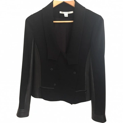 Pre-owned Diane Von Furstenberg Black Polyester Jacket