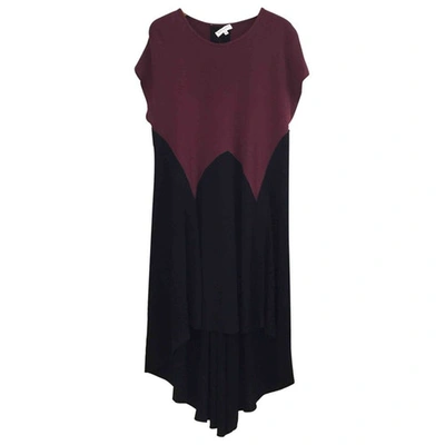 Pre-owned Vionnet Tunic In Burgundy