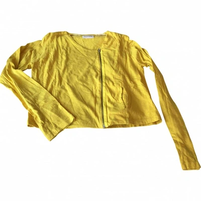 Pre-owned American Vintage Yellow Cotton Knitwear