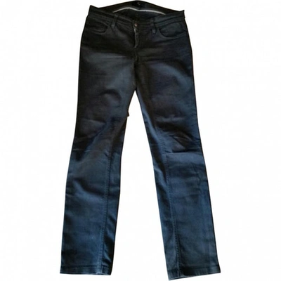 Pre-owned Fay Straight Jeans In Grey