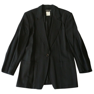 Pre-owned Ann Demeulemeester Anthracite Viscose Jacket