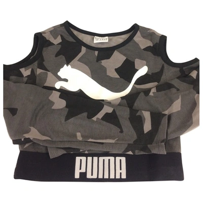 Pre-owned Puma Khaki Cotton Top