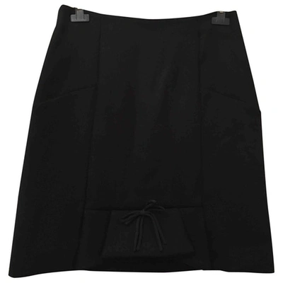 Pre-owned Marni Wool Mid-length Skirt In Black