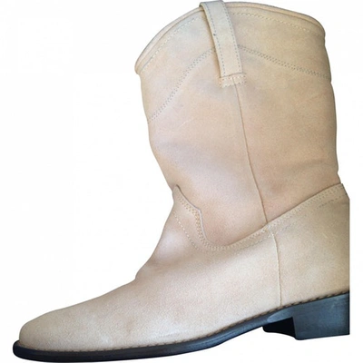 Pre-owned Tatoosh Beige Leather Boots