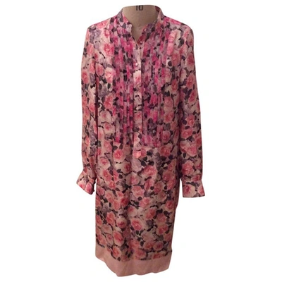 Pre-owned Adam Lippes Silk Mid-length Dress In Pink