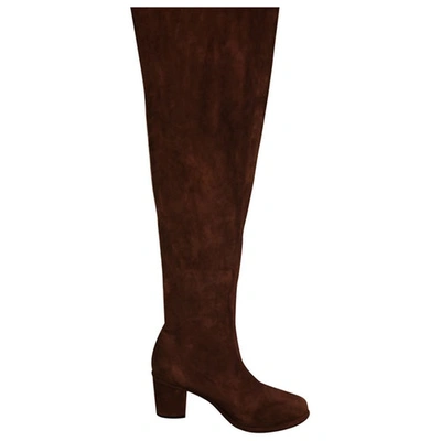 Pre-owned Opening Ceremony Boots In Brown