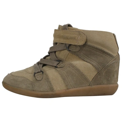 Pre-owned Isabel Marant Bobby Trainers In Beige