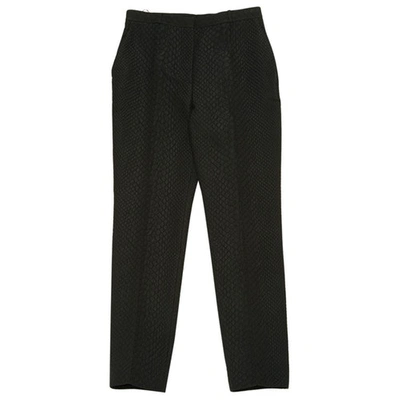 Pre-owned Lanvin Straight Pants In Black