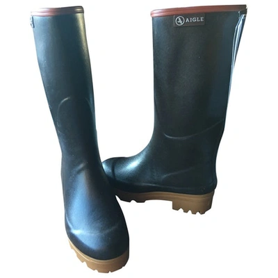 Pre-owned Aigle Brown Rubber Boots