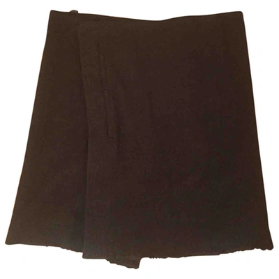 Pre-owned Isabel Marant Wool Mid-length Skirt In Khaki
