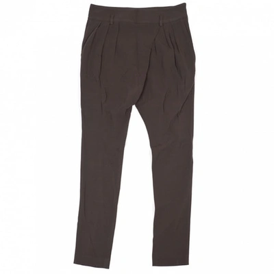 Pre-owned Givenchy Brown Viscose Trousers