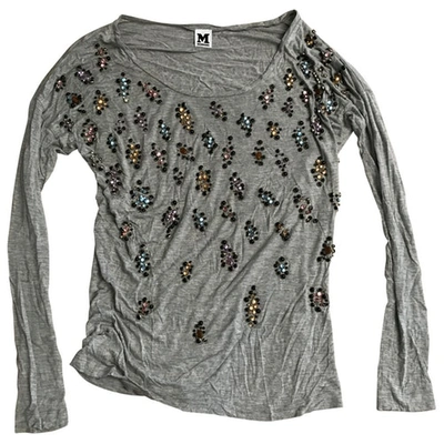 Pre-owned M Missoni Grey Cotton Top