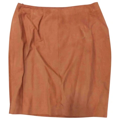 Pre-owned Loewe Mini Skirt In Brown