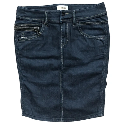 Pre-owned Diesel Mini Skirt In Navy