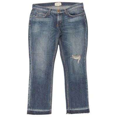 Pre-owned Current Elliott Short Jeans In Blue