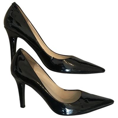 Pre-owned Polo Ralph Lauren Patent Leather Heels In Black