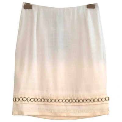 Pre-owned Dolce & Gabbana Mid-length Skirt In White