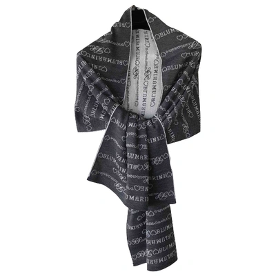 Pre-owned Blumarine Wool Scarf In Grey