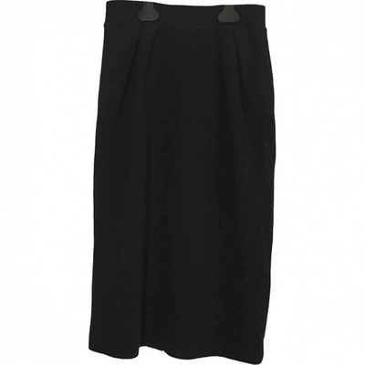 Pre-owned Alberta Ferretti Wool Mid-length Skirt In Grey