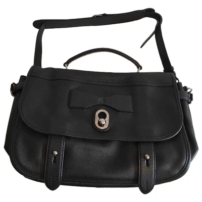 Pre-owned Loewe Leather Handbag In Black