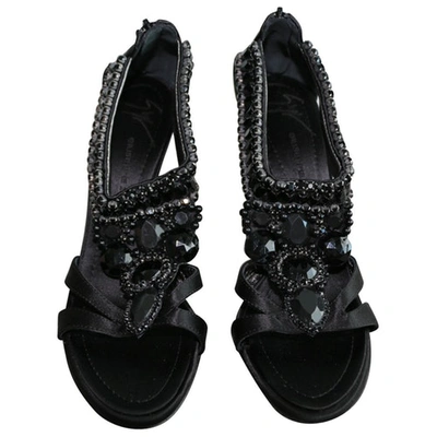 Pre-owned Giuseppe Zanotti Leather Sandals In Black