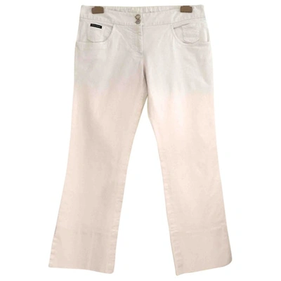 Pre-owned Dolce & Gabbana White Cotton Jeans