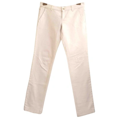 Pre-owned Gucci Slim Jeans In White