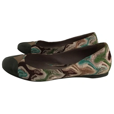 Pre-owned Missoni Cloth Ballet Flats In Multicolour