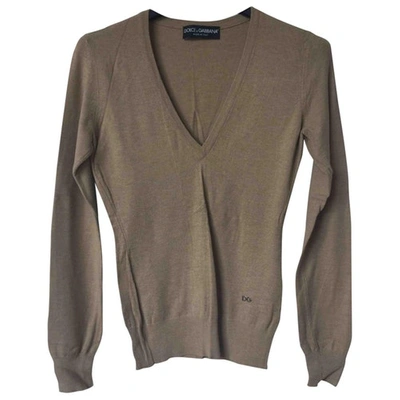 Pre-owned Dolce & Gabbana Jumper In Beige