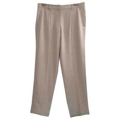 Pre-owned Brunello Cucinelli Wool Trousers In Grey