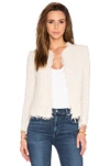Iro Shavani Open-front Boucle Jacket In Beige