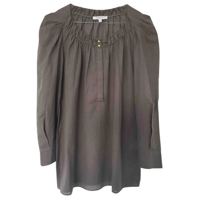 Pre-owned Vanessa Bruno Khaki Cotton Top