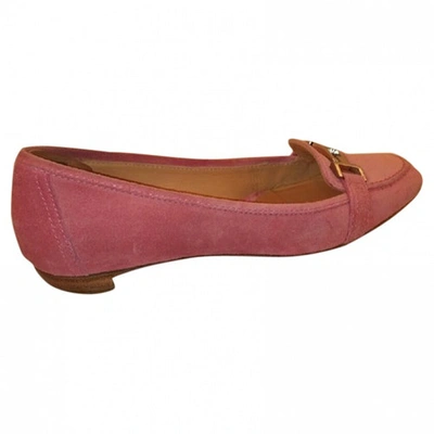 Pre-owned Sergio Rossi Flats In Pink