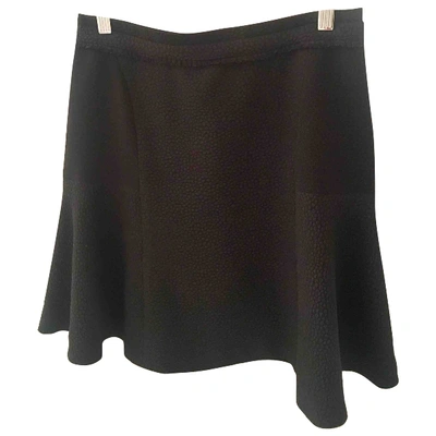 Pre-owned Sandro Mini Skirt In Black