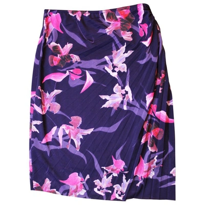 Pre-owned Kenzo Purple Skirt