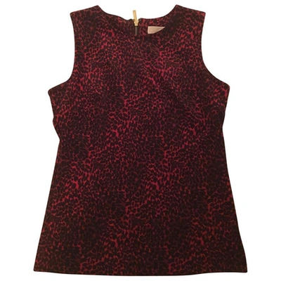 Pre-owned Michael Kors Red Polyester Top