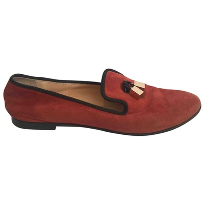 Pre-owned Giuseppe Zanotti Flats In Red