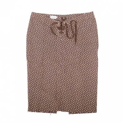 Pre-owned Paul Smith Brown Cotton Skirt