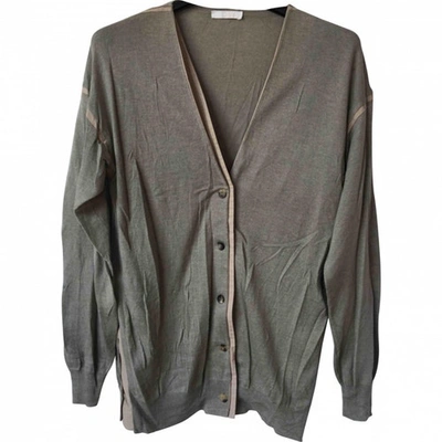 Pre-owned Chloé Cashmere Cardigan In Grey